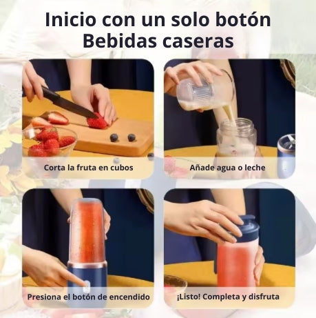 VORAL - Licuadora De Mano USB Portátil + Vaso Extra GRATIS