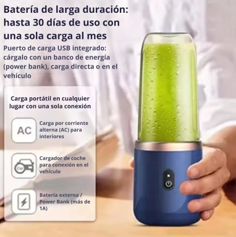 VORAL - Licuadora De Mano USB Portátil + Vaso Extra GRATIS